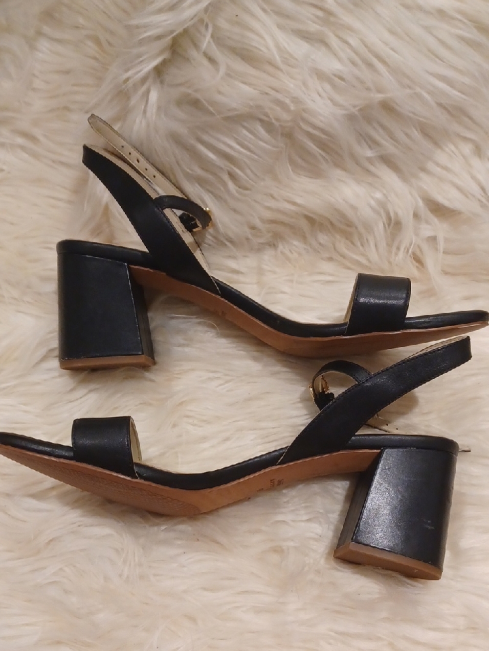 COLE HAAN -  JOSIE- NEW Women’s Black Block Heel Slingback Sandals